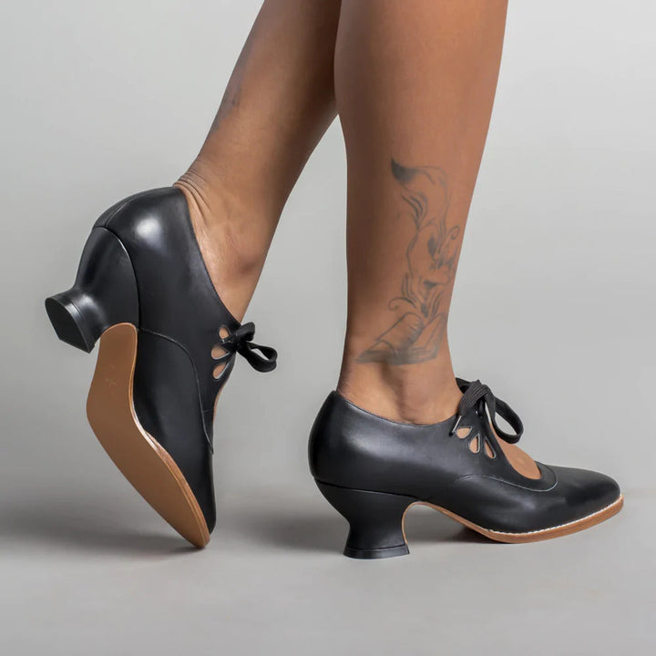 Pumps ortopedyczne ze skóry – Viviana-Czarny-35-Trend Polska