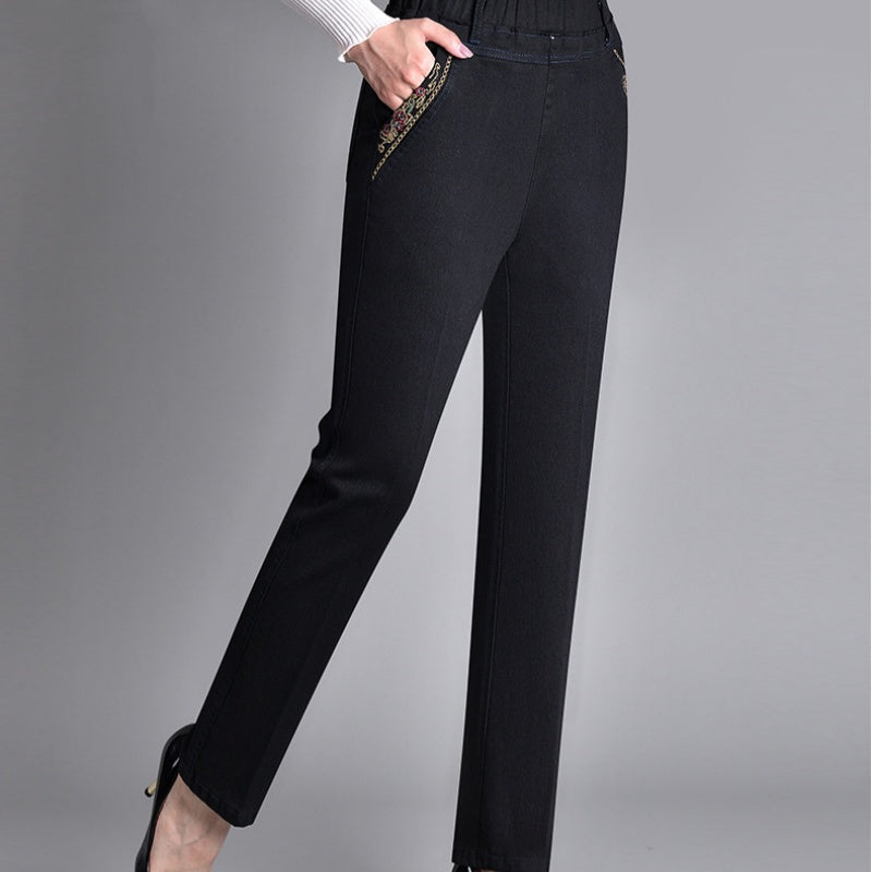 Push-up Jeans - Ella z ciepłym wnętrzem i idealnym dopasowaniem!-Jasnoniebieski (bez podszewki)-XL-Trend Polska