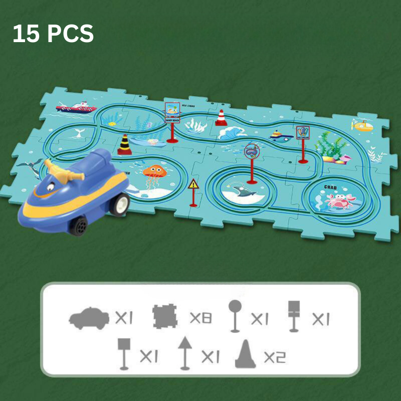 Puzzle dla Dzieci - RacePuzzle-15 elementów-Ocean-Trend Polska