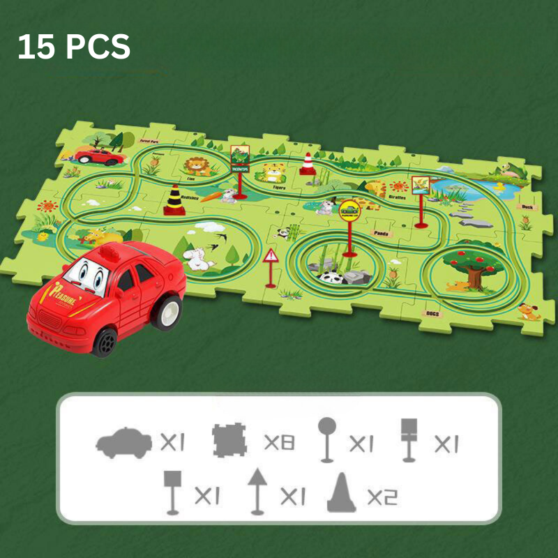 Puzzle dla Dzieci - RacePuzzle-15 elementów-Safari-Trend Polska