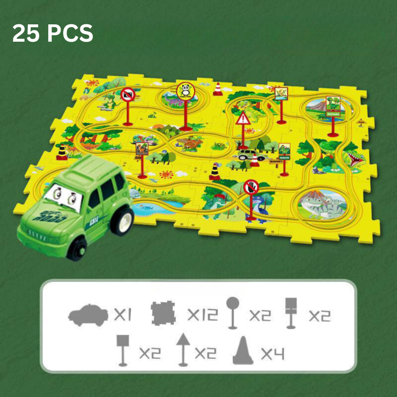 Puzzle dla Dzieci - RacePuzzle-25 elementów-Dinozaur-Trend Polska