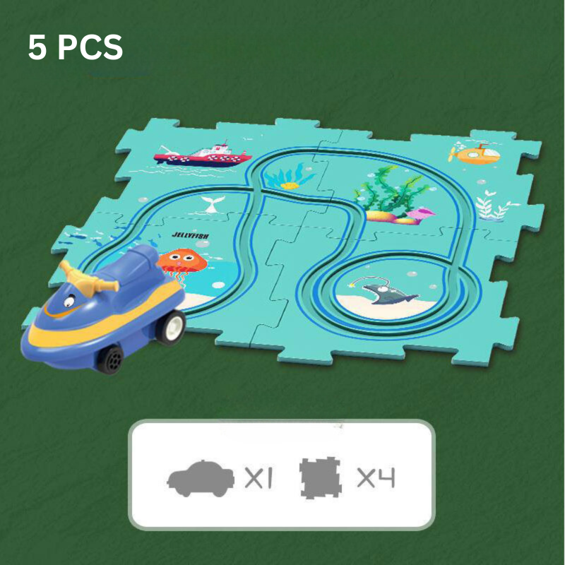 Puzzle dla Dzieci - RacePuzzle-5 elementów-Ocean-Trend Polska