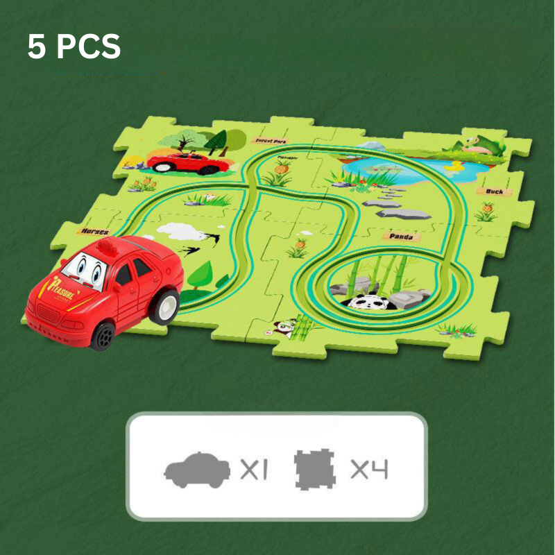 Puzzle dla Dzieci - RacePuzzle-5 elementów-Dinozaur-Trend Polska