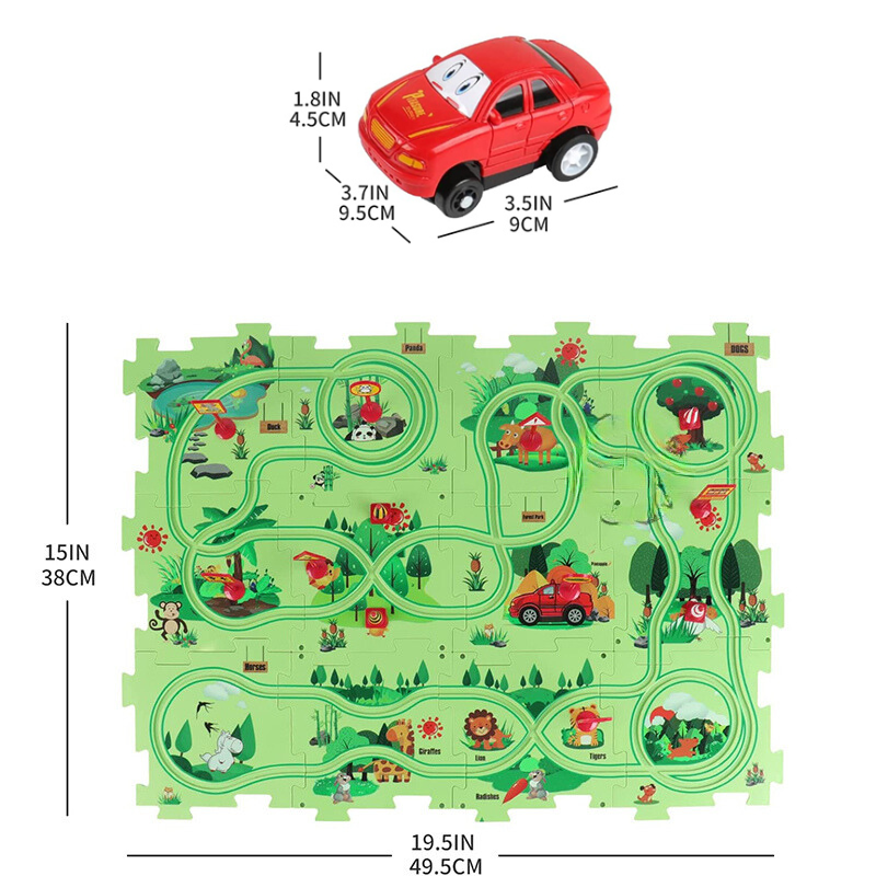 Puzzle dla Dzieci - RacePuzzle-5 elementów-Dinozaur-Trend Polska