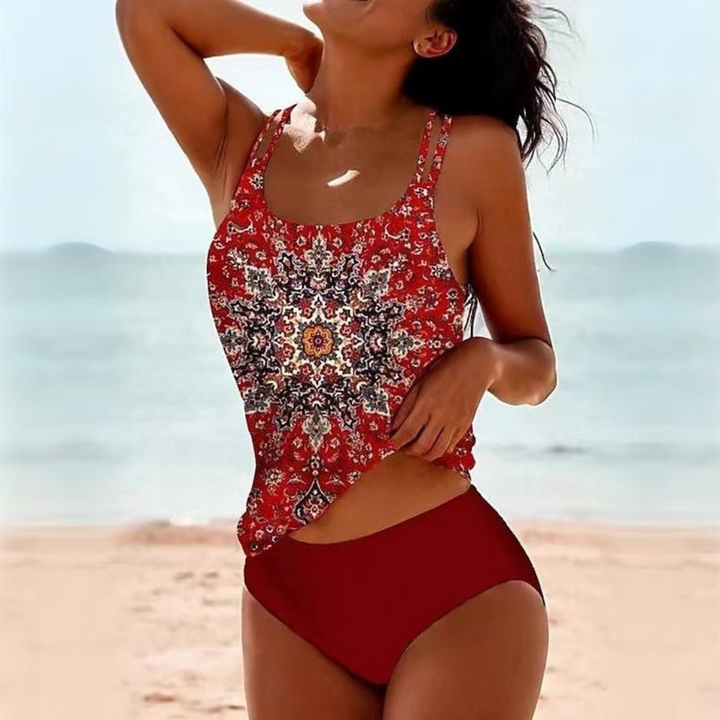 Radosny tankini – Livia-Czerwony-S-Trend Polska