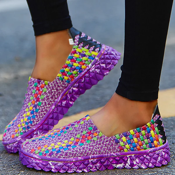 Recyklingowe damskie sneakersy komfortowe z pianką pamięciową – Eliana-Lila-35-Trend Polska