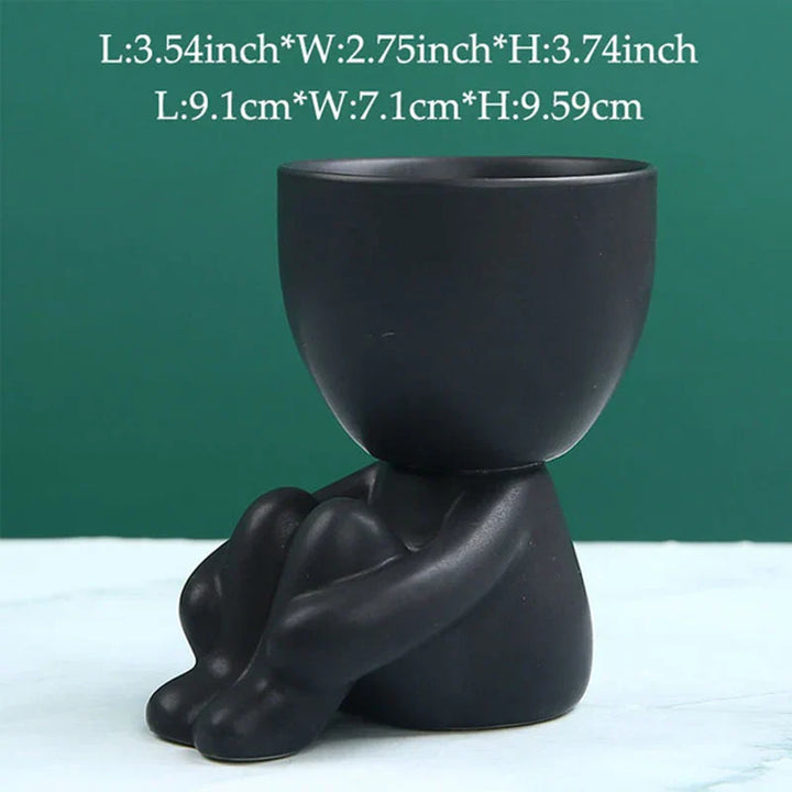 Ręcznie robiona donica ceramiczna na sukulenty z otworem odpływowym - TerraCotta-04-Trend Polska