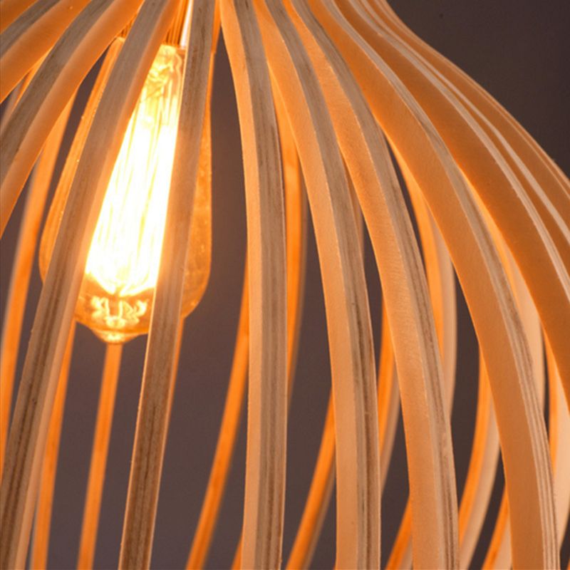 Ręcznie robiona drewniana lampa wisząca - RustikAura-Klasyczne drewno-23 cm-Trend Polska