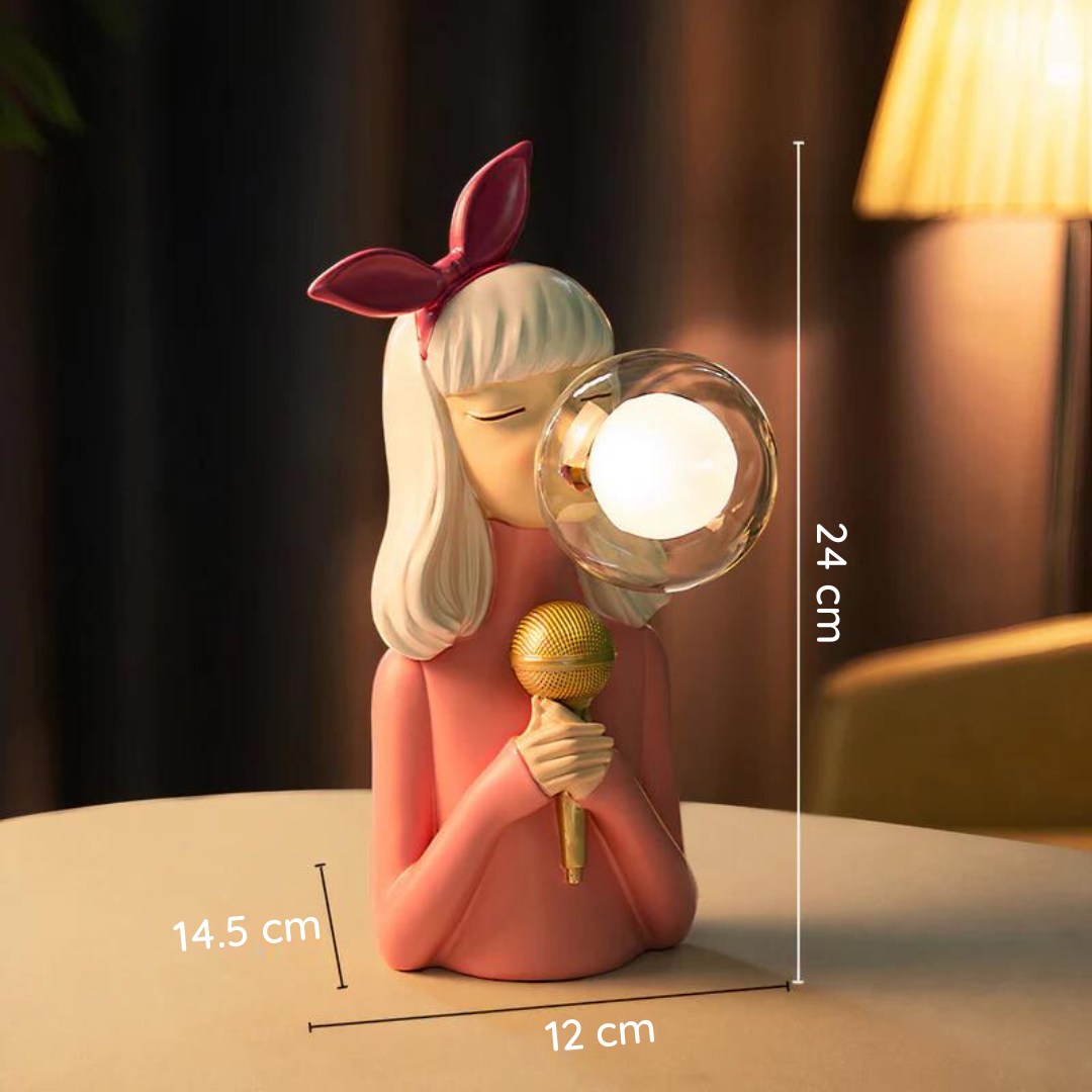 Ręcznie robiona lampa stołowa - CraftGlow-Hazel-Trend Polska