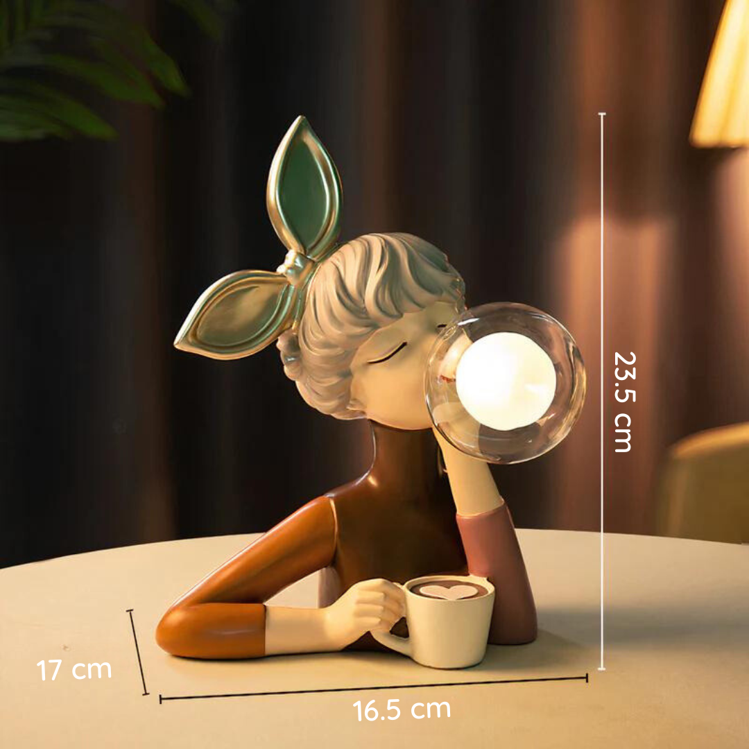 Ręcznie robiona lampa stołowa - CraftGlow-Lily-Trend Polska