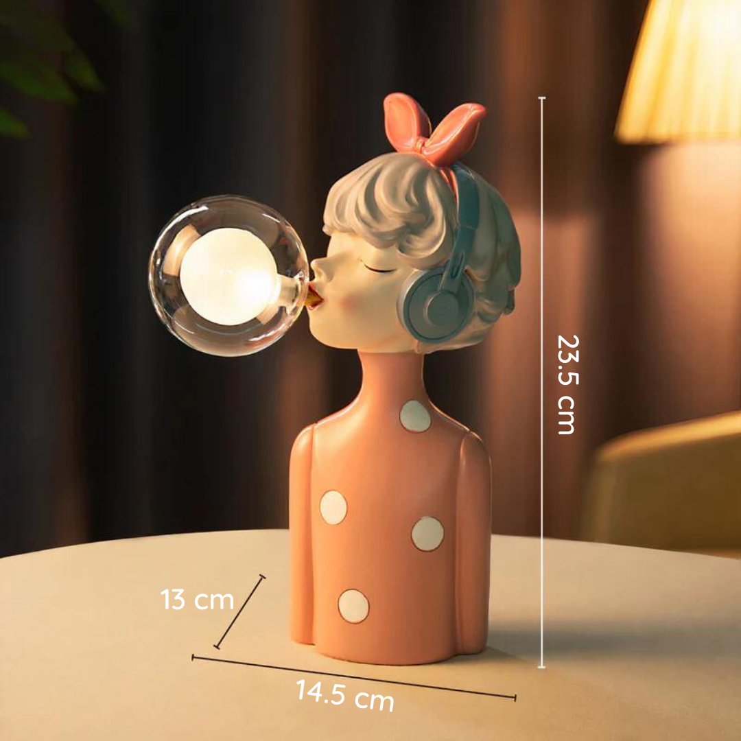 Ręcznie robiona lampa stołowa - CraftGlow-Maisie-Trend Polska