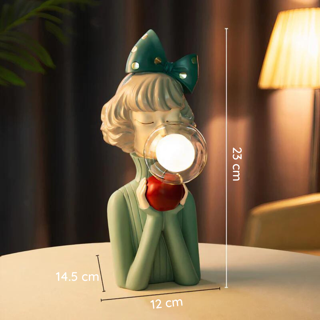 Ręcznie robiona lampa stołowa - CraftGlow-Rosie-Trend Polska