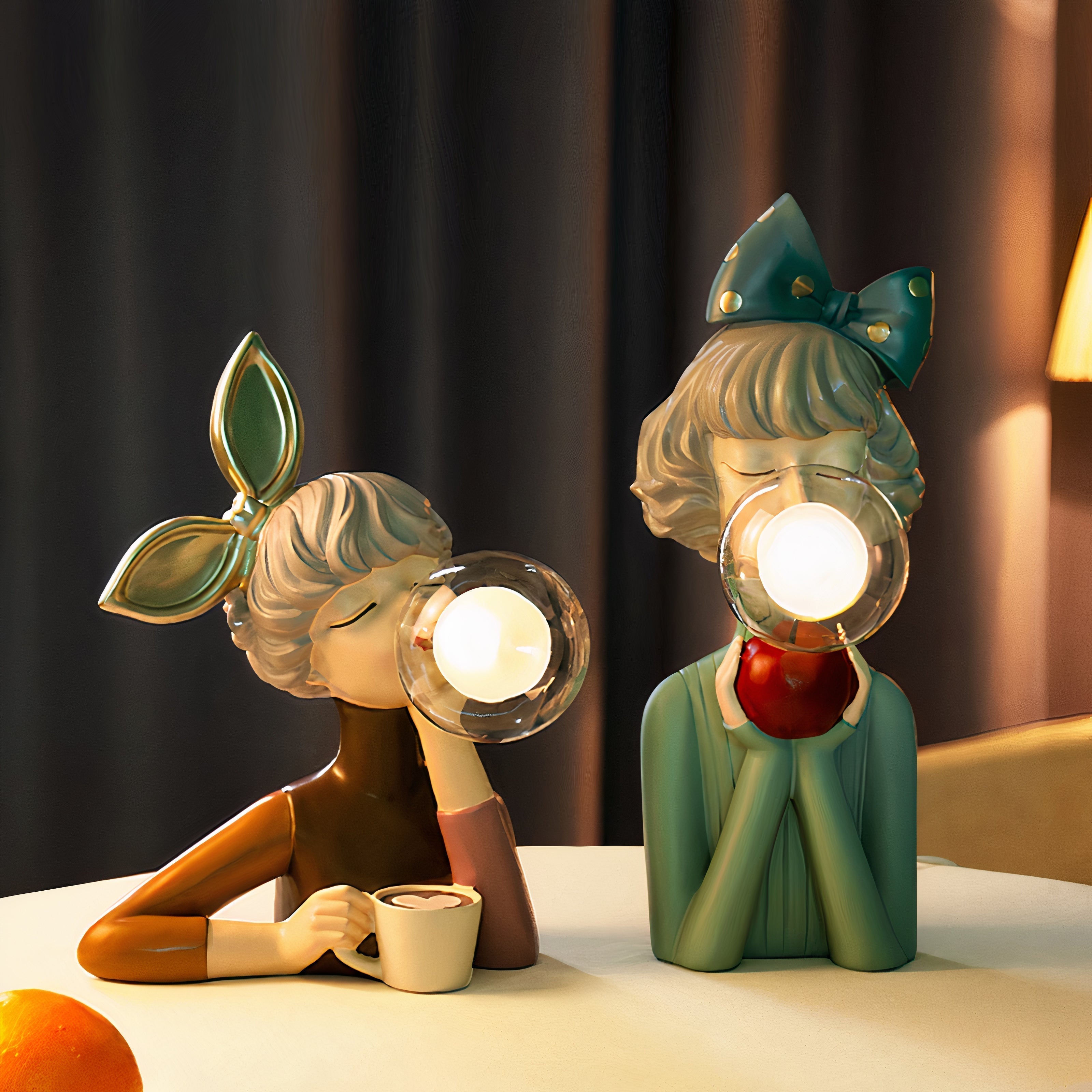 Ręcznie robiona lampa stołowa - CraftGlow-Lily-Trend Polska