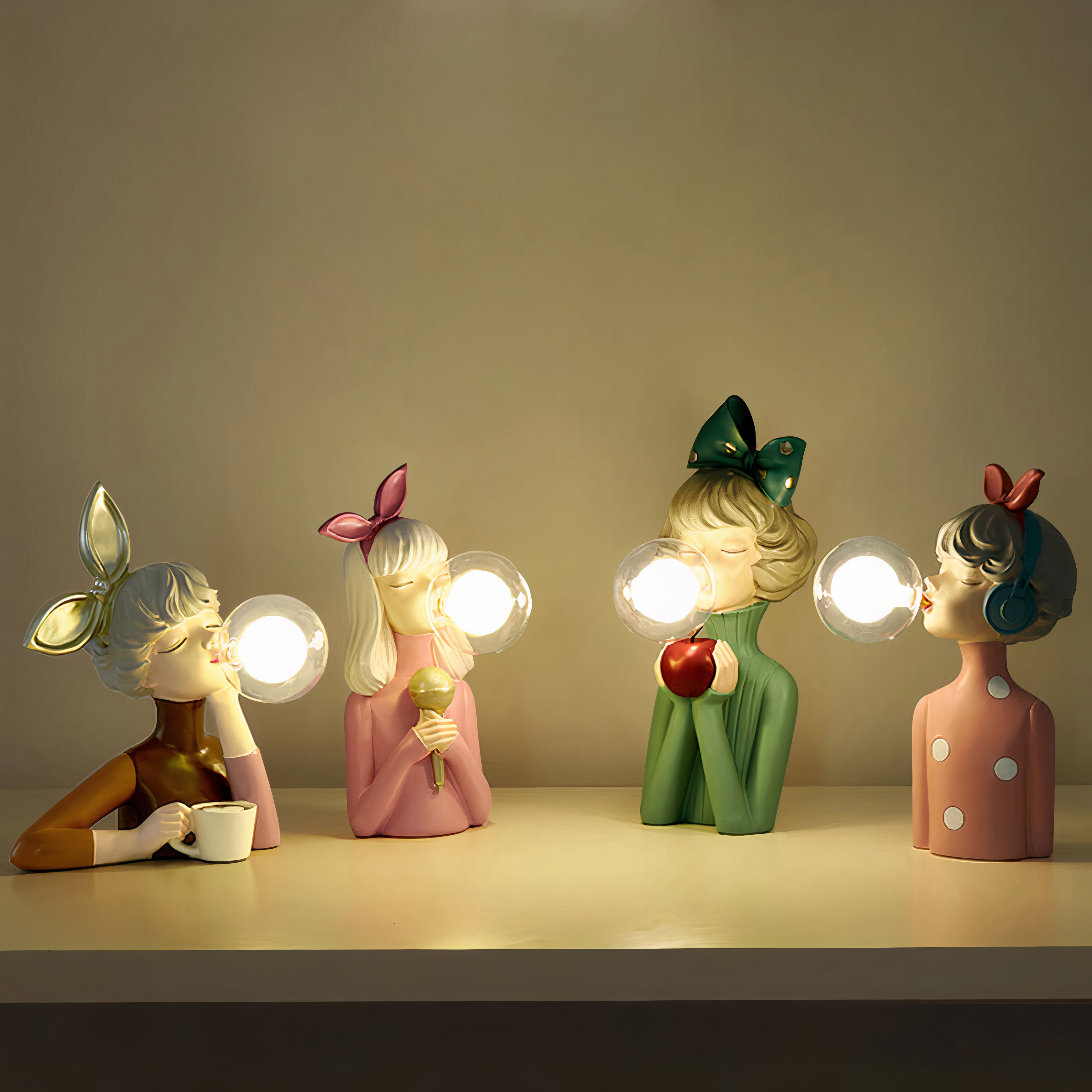 Ręcznie robiona lampa stołowa - CraftGlow-Lily-Trend Polska