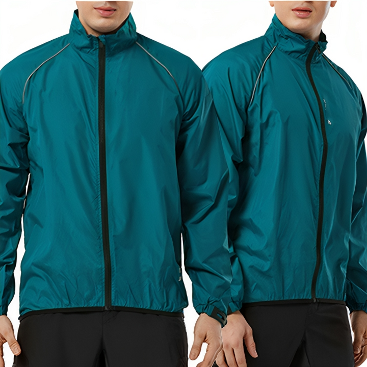 Refleksyjna Kurtka Rowerowa dla Mężczyzn - ReflectoRide-Czarny-M-Trend Polska