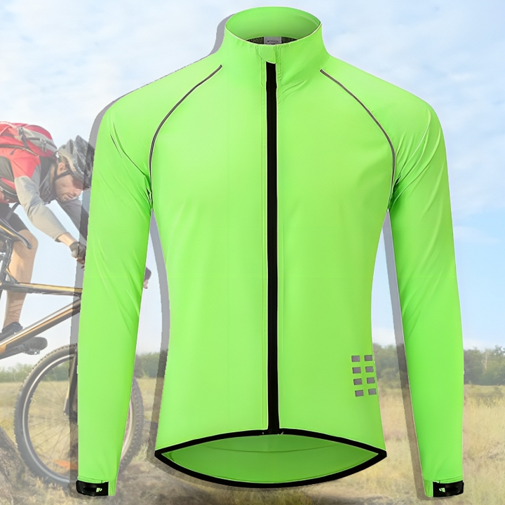 Refleksyjna Kurtka Rowerowa dla Mężczyzn - ReflectoRide-Zielony-M-Trend Polska