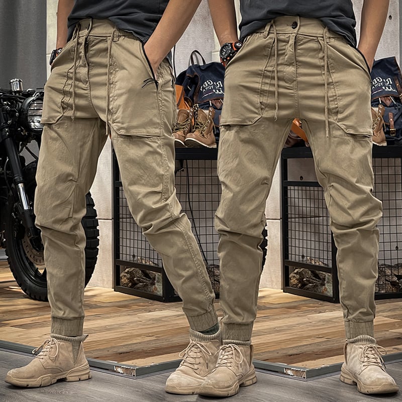 Rekable Męskie Spodnie Cargo - Axel-Khaki-M-Trend Polska