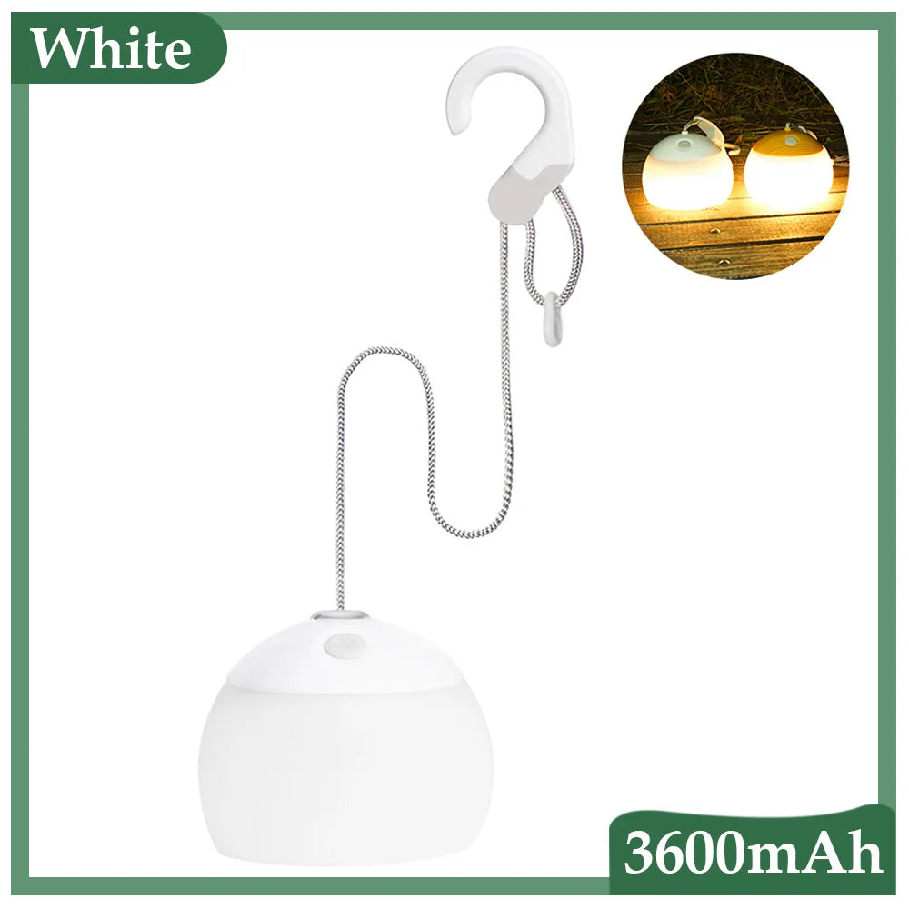 Retro Camping Lampa USB Ładowana Światło - CampGlow-Zielony-Trend Polska
