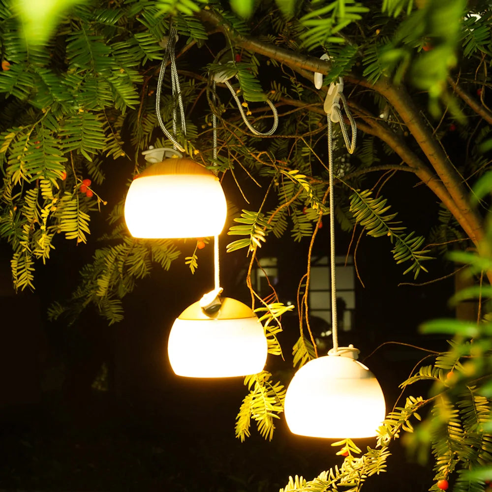 Retro Camping Lampa USB Ładowana Światło - CampGlow-Zielony-Trend Polska