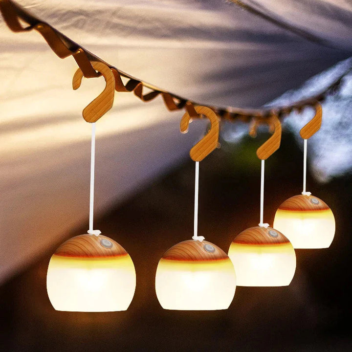 Retro Camping Lampa USB Ładowana Światło - CampGlow-Zielony-Trend Polska