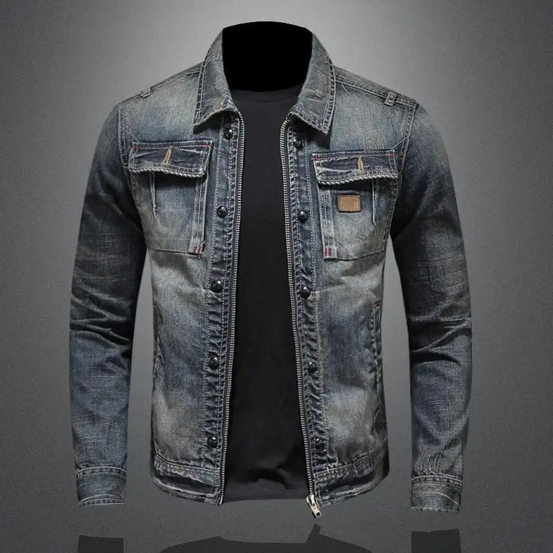 Retro-dżinsowa kurtka w stylu vintage – Jasper-S-Trend Polska