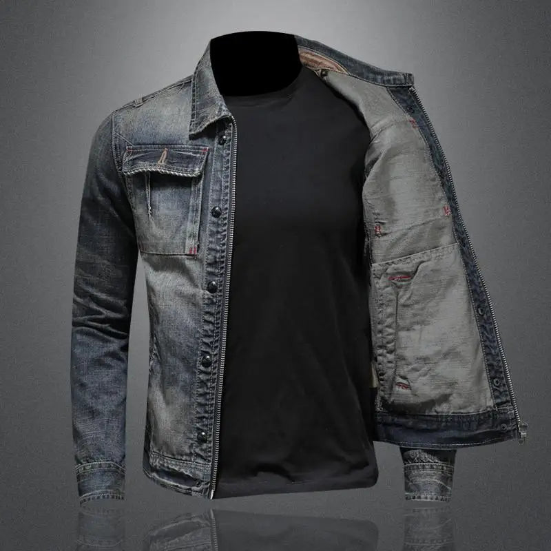 Retro-dżinsowa kurtka w stylu vintage – Jasper-S-Trend Polska