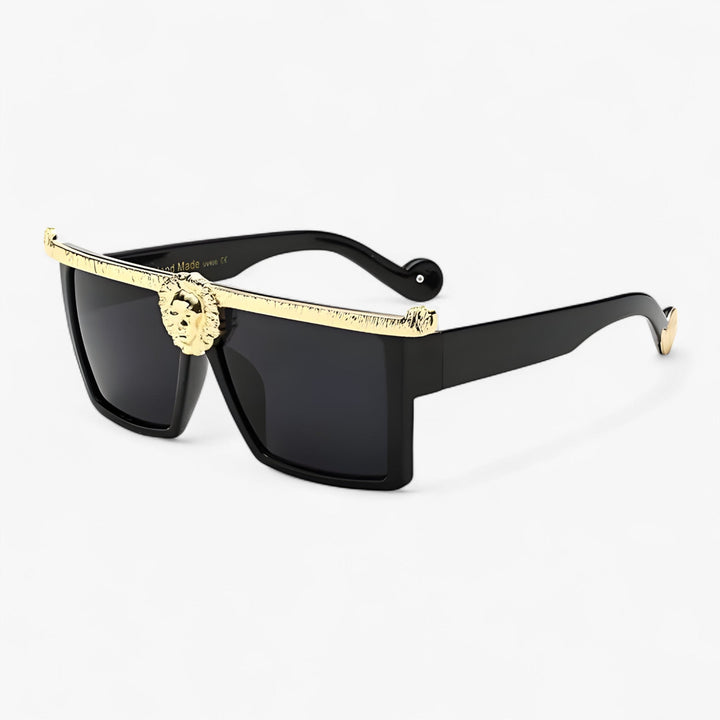 Retro okulary przeciwsłoneczne w stylu lwa – Ferrox-Złoto-Trend Polska