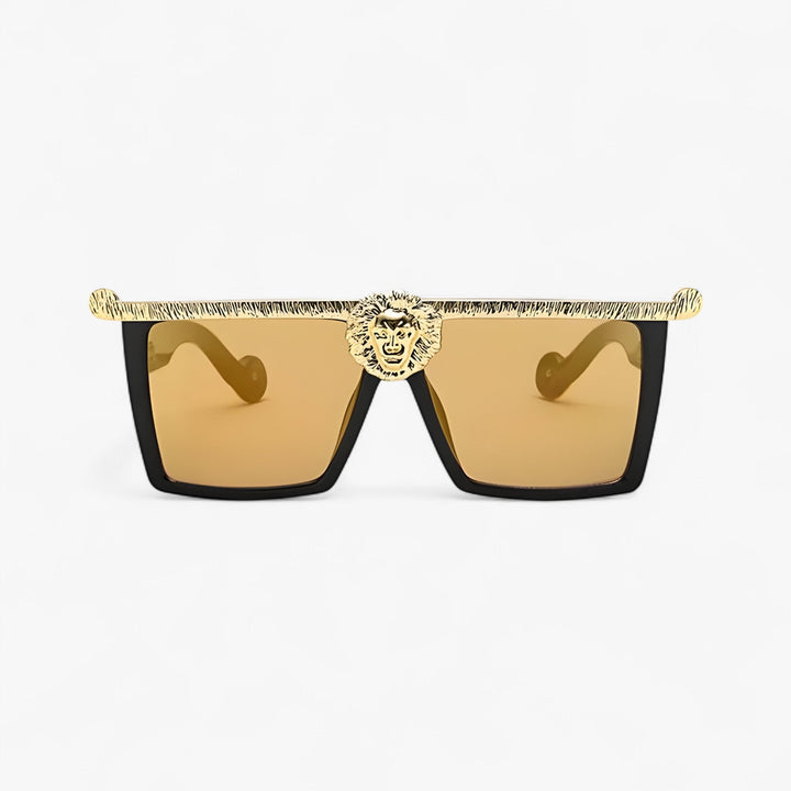 Retro okulary przeciwsłoneczne w stylu lwa – Ferrox-Złoto-Trend Polska