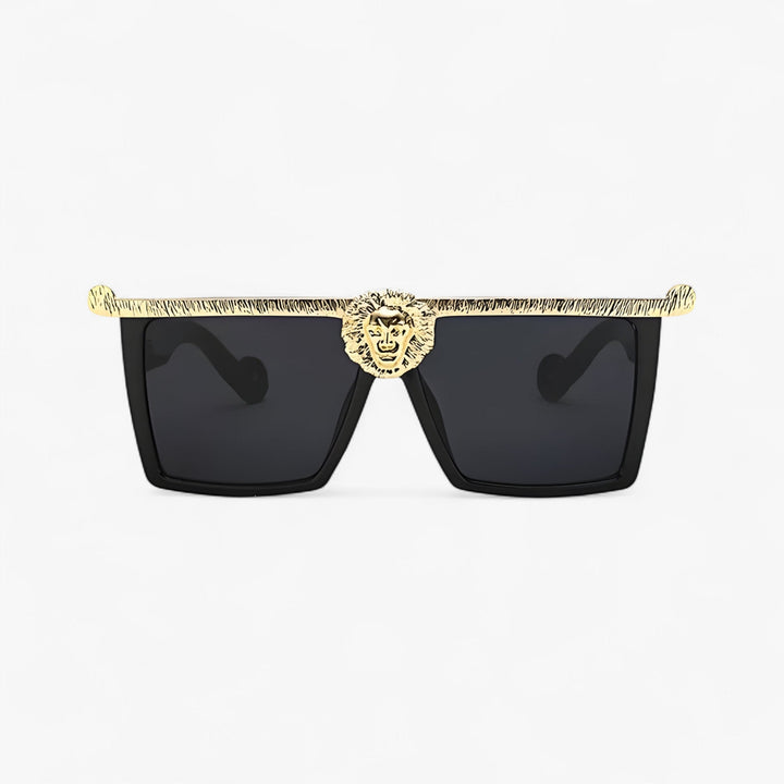 Retro okulary przeciwsłoneczne w stylu lwa – Ferrox-Złoto-Trend Polska