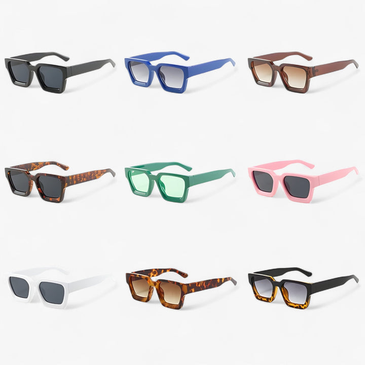 Retro okulary słoneczne dla mężczyzn z kanciastym designem – Calven-Rosa Grau-Trend Polska