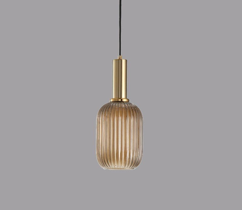 Retro Szklana Lampa Wisząca - ColorVibe