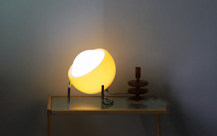 RETRO SZKLANY LAMPKA STOŁOWA - ATMOSFERYCZNE NORDYCKIE OŚWIETLENIE NA NOC-Trend Polska