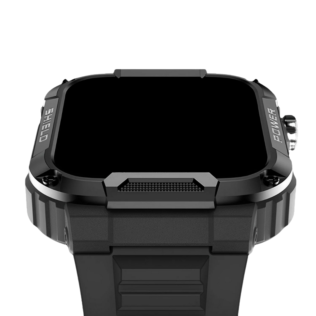 Robustny smartwatch dla mężczyzn – IronPulse X1-Czarny-Trend Polska
