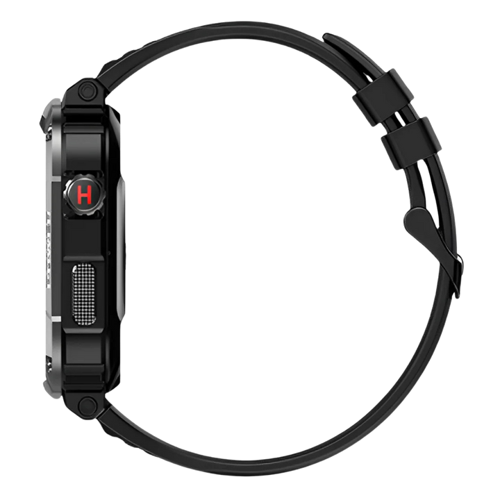 Robustny smartwatch dla mężczyzn – IronPulse X1-Czarny-Trend Polska