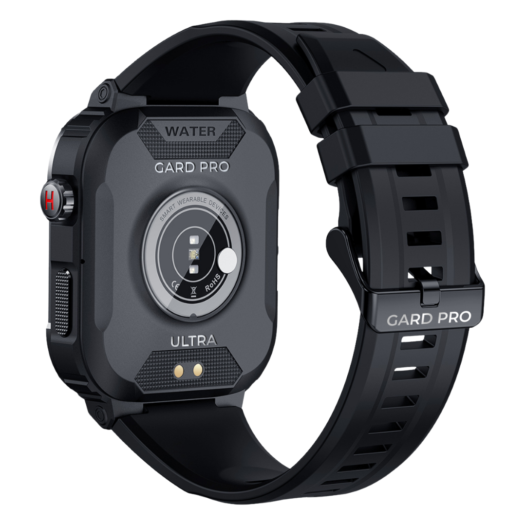 Robustny smartwatch dla mężczyzn – IronPulse X1-Czarny-Trend Polska