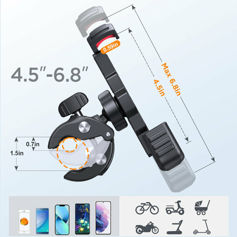 Robustny uchwyt na smartfon do roweru - SecureGrip-Trend Polska