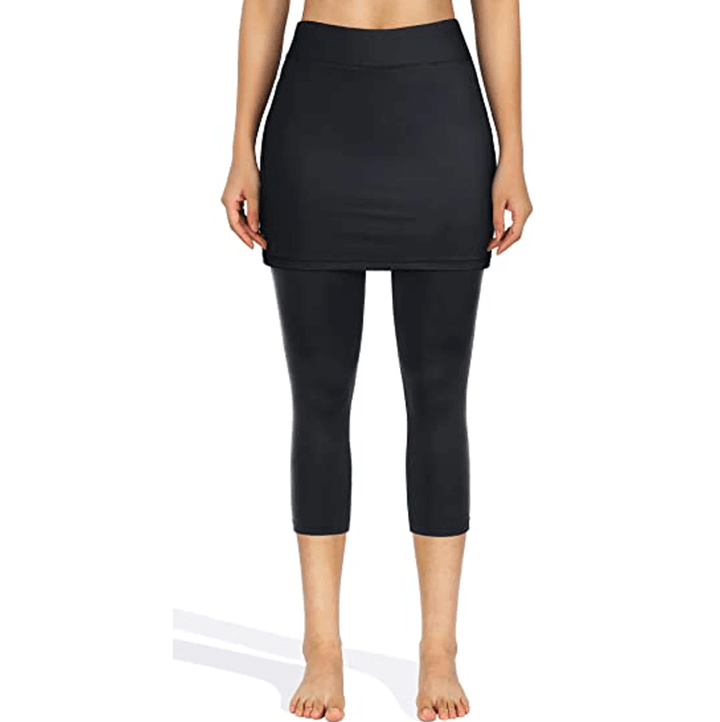 Rock-Leggings z praktycznymi kieszeniami bocznymi – Mireille-Czerwony wino-S-Trend Polska