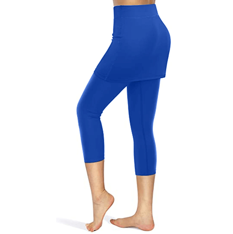 Rock-Leggings z praktycznymi kieszeniami bocznymi – Mireille-Czerwony wino-S-Trend Polska