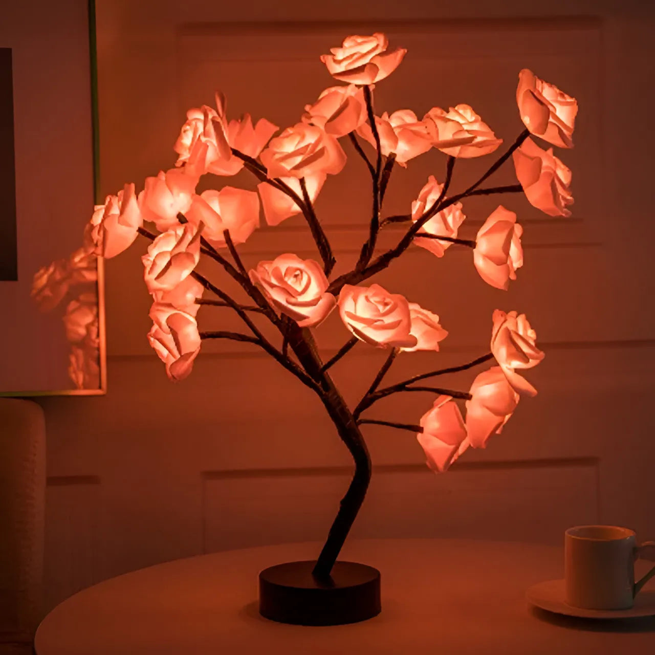Rozświetlona Różana Gałąź – LumiRose-Czerwony-Trend Polska