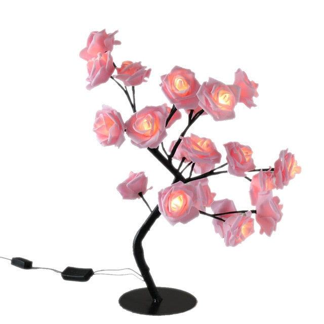 Rozświetlona Różana Gałąź – LumiRose-Różowy-Trend Polska