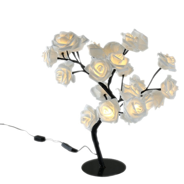 Rozświetlona Różana Gałąź – LumiRose-Żółty-Trend Polska