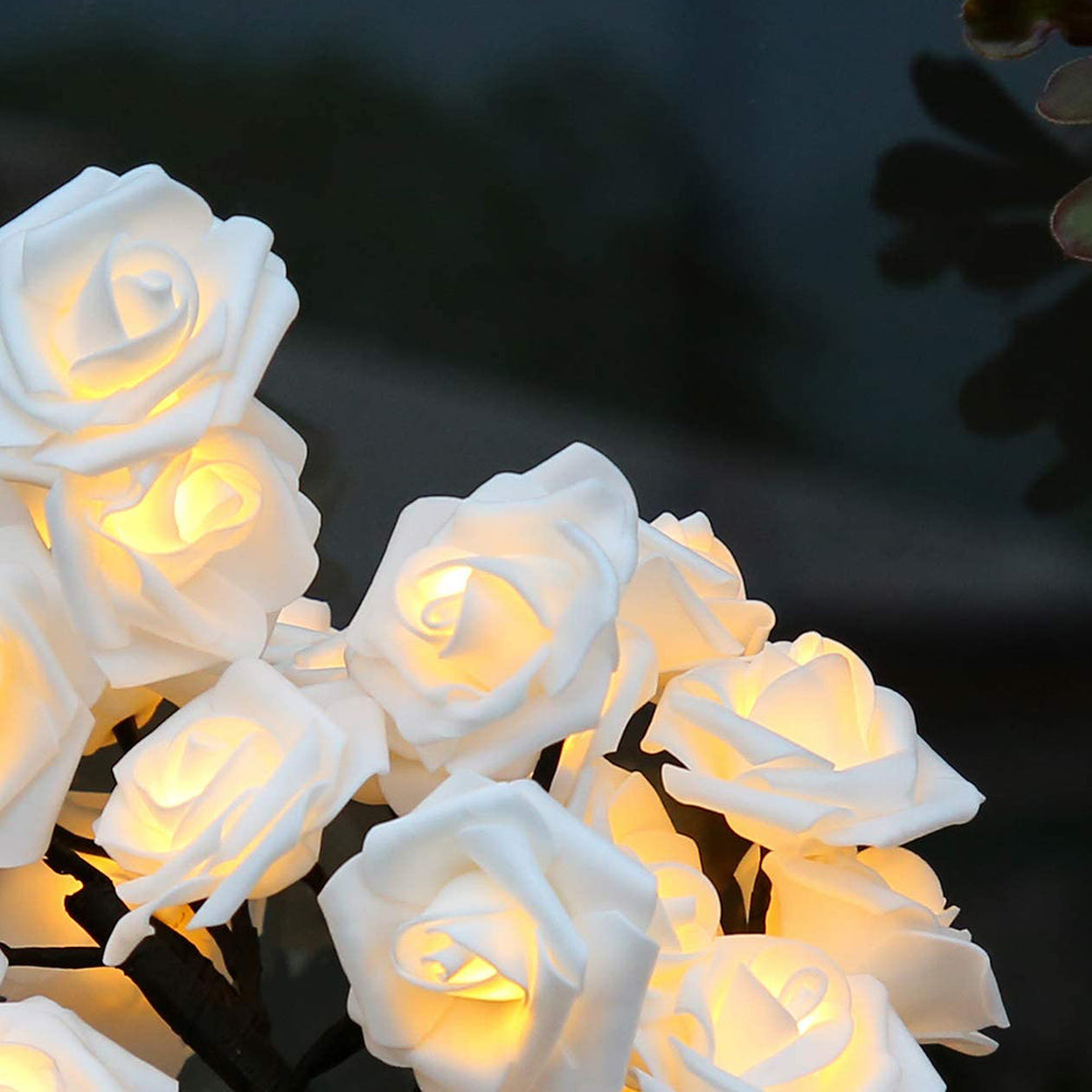 Rozświetlona Różana Gałąź – LumiRose-Żółty-Trend Polska