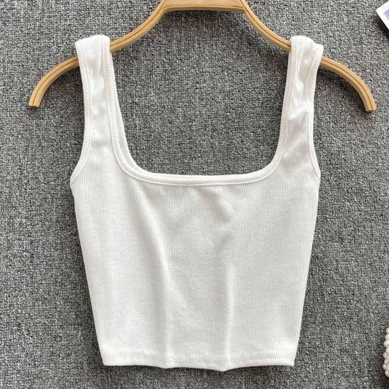 Rugloze Krótkie Top w Jednolitym Kolorze – Zayra-Biały-S-Trend Polska
