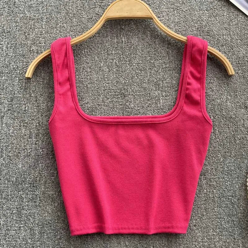 Rugloze Krótkie Top w Jednolitym Kolorze – Zayra-Czerwony-S-Trend Polska