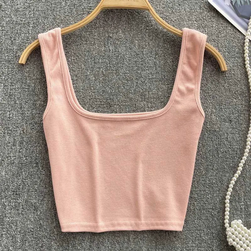 Rugloze Krótkie Top w Jednolitym Kolorze – Zayra-Różowy-S-Trend Polska