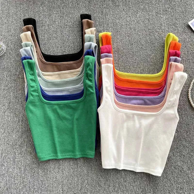 Rugloze Krótkie Top w Jednolitym Kolorze – Zayra-Żółty-S-Trend Polska