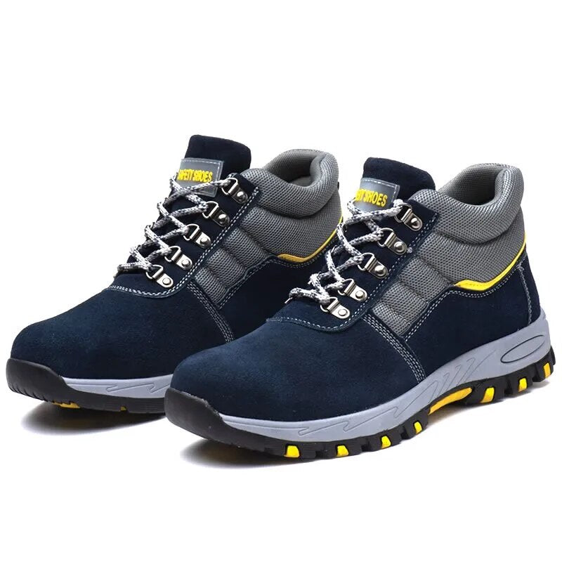 SafeGuard All-Season | Wodoodporne buty robocze z stalowym noskiem i ergonomiczną podeszwą-Niebieski-38-Trend Polska