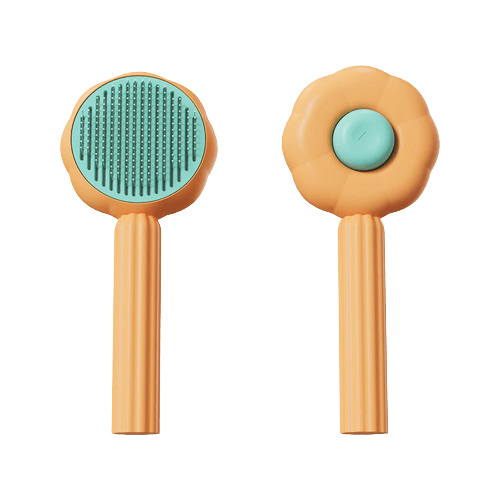 Samooczyszcząca szczotka do kotów - PurrfectBrush-Pomarańczowy-Trend Polska
