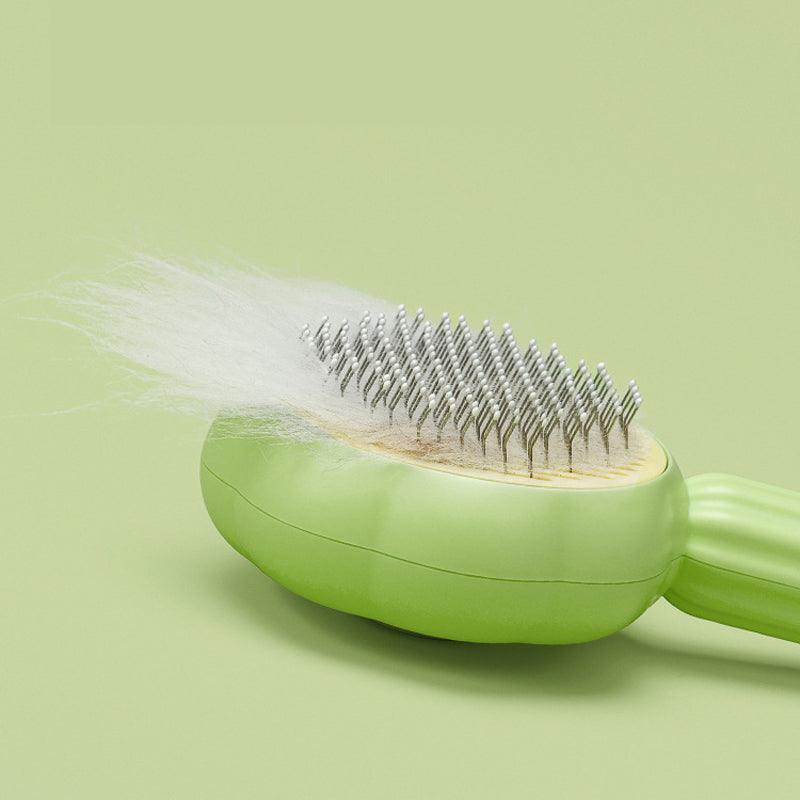 Samooczyszcząca szczotka do kotów - PurrfectBrush-Zielony-Trend Polska