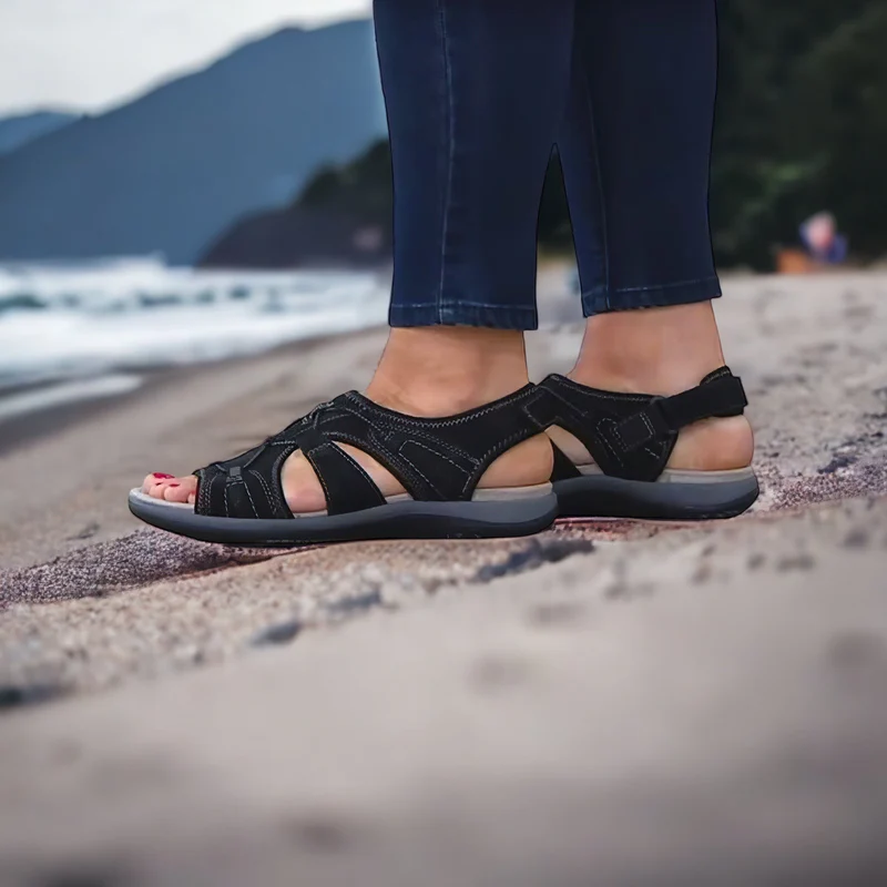 Sandale ortopedyczne dla kobiet - ComfortTrend-Jasnoniebieski-35-Trend Polska